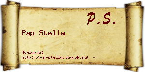 Pap Stella névjegykártya