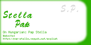 stella pap business card